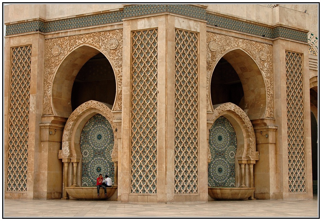 Casablanca - mešita - fontány